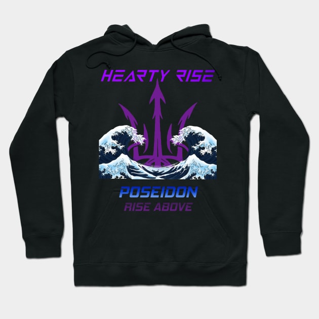 Hearty Rise Poseidon Without Squid Hunters Logos Hoodie by squidhunterwa